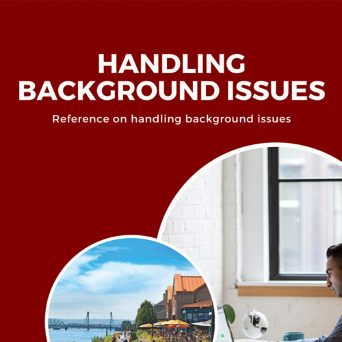 Handling Background Issues
